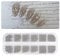 FEIFEI’S BOW 3D Nail Art Decorations Tool Nails Art Mini Micro Steel Nail Beads for Craft Nail Decoration, Silver Gold in box 6 Sizes (Silver)