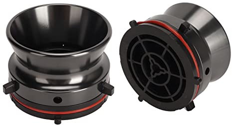 1 Paar Nab-Hub-Adapter, 10-Zoll-Reel-to-Reel-Tonbandgeräte Nab-Rollen-Hub-Adapter für Studer , für Akai, für -Aluminium-Nab-Hub-Gerät (Grau)