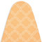 Encasa XO Housse Table À Repasser avec Rembourrage en Feutre De 3 mm, Serrage par Cordon (Convient Aux Planches Standard De Large De 125x39 cm), Imprimé - Carreaux de pêche