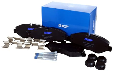 SKF Scheibenbremse Bremsbelag mit Zubehör VKBP 80006-4er Set - Position Vorderachse Höhe 93 mm Länge 203 mm Breite 131 mm Dicke 20,8 mm OE Qualität