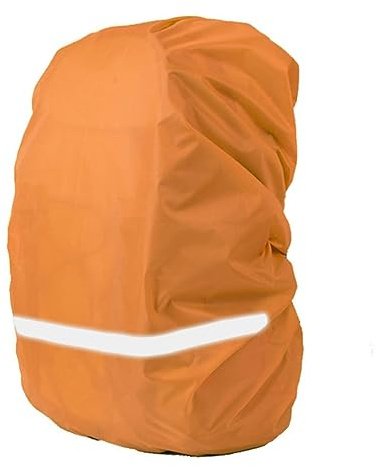 König Design Rucksack Regenschutz für 56–70 l: Schulranzen Regenschutz, reflektierende Rucksack Schutzhülle Wasserdicht Regenhülle Rucksack – ideal zum Wandern Camping Radfahren Reisen Orange