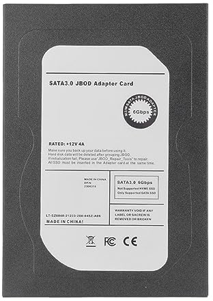 Bewinner M.2 SSD to SATA Adapter, M.2 SATA SSD to 3.5inch SATA3.0 Adapter, 6Gbps JBOD Enclosure Adapter for 7 8 10 11 for 2230 2242 2260 2280 SSD