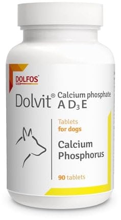 AnkhPets Dolvit Calcium Phosphate A D3 E 90 Tablets Puppy Adult Pregnant Nursing Dogs