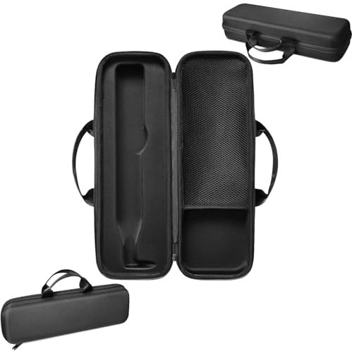 JOYSOG Airstrait HT01 - Custodia rigida da trasporto per Dyson Airstrait HT01 per strumenti di stiratura dei capelli, borsa da viaggio, organizer (nylon), 45 x 11 x 9 cm, nero