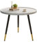 SAYGOER White Coffee Table Small Round Coffee Tables Modern Tray Center Table for Living Room Home Office Balcony Unique Circle Accent Sofa Table Easy Assembly, Star White
