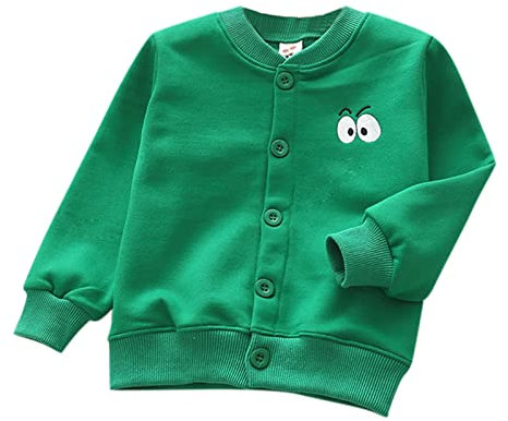 IQYU Neugeborenes Baby Mädchen Winter Warm Strick Baumwolle Langarm Kleidung Mantel Jacke Strickjacke 2 Jahr (Z-jsjmA-Green, 4-5 Years)