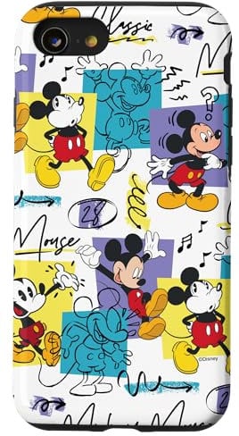 iPhone SE (2020) / 7 / 8 Disney Mickey Mouse Retro Classic Vintage Animation Designs Case