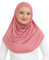 Prien Chic Hijab für Damen, Muslim Kopftuch Untertuch Set, Lange Kopftücher Kleid Frauen, Schal Für Gebetskleidung Abaya, Muslimische Kleider Für Ramadan Hajj (Rosa)