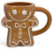 MIJOMA Weihnachtstasse – Bezaubernde Keramik-Tasse mit weihnachtlichem 3D-Design – Perfekt für Heiß- & Kaltgetränke – 300ml – Teetasse Kaffeebecher und Küchendekoration (Lebkuchenmann)