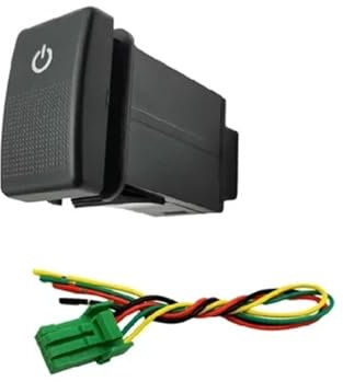 AJASMKLX Passend for Mazda 5, passend for Mazda 6, modifiziertes Nebelscheinwerfer-LED-Tagfahrlicht, Tagfahrlicht, Radarrecorder-Schalter, Druckknopf(Power)