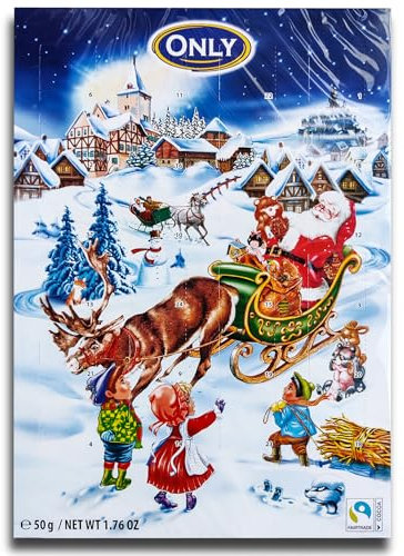 Adventskalender Schokolade Kinder Schoko Weihnachtskalender Winterlandschaft