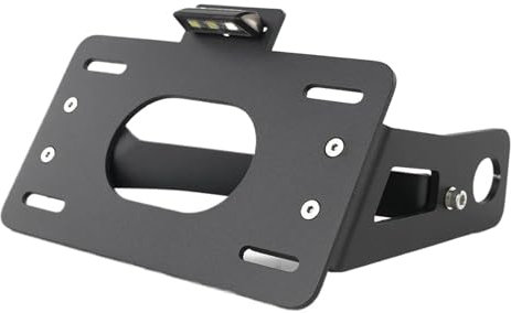 PPWIALL Kennzeichenhalterung Motorrad Für Kawasaki Für Vulcan 650 S 2015-2024 Für Vulcan 650 S Cafe 2017-2019 Motorrad Seite Kennzeichen Halter Fender Eliminator Nummernschildhalterung Motorrad