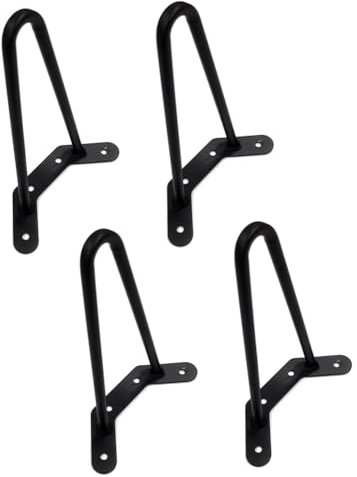 Qerwsdty Lot de 4 pieds de table basse en forme de U - 250 mm