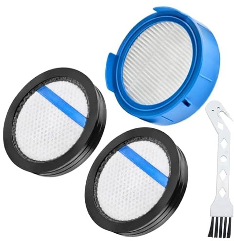 Staubsauger Ersatzteile für AEG Ultimate 8000, Zubehör Ersatzfilter für AEG 8000, FX8, ESKW4, AEG ASKW4, AZE156, 2 Vormotorfilter+1 Hygienefilter mit Reinigungsbürste, für AEG 8000 Akku-Staubsauger
