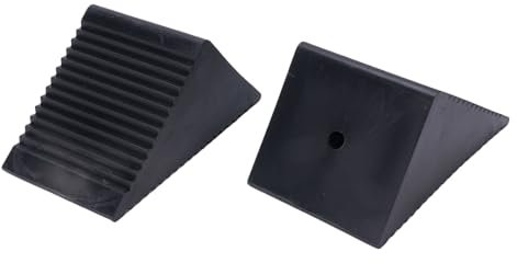 Ausla Rad-Reifen-Stopperblöcke, 2pcs Mini Gummi-Rad-Schock-Set 5x3x2-1/2in, für ATVS-Rasenrasengasbörsen-Roller, die Zur Gewährleistung von Sicherheit und Stabilität Ausgelegt Sind