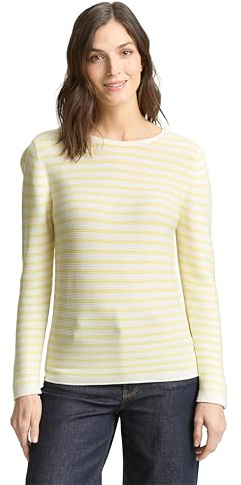 Tom Tailor Damen Strickpullover aus Bio-Baumwolle Strickpullover aus Bio-Baumwolle (1er Pack)