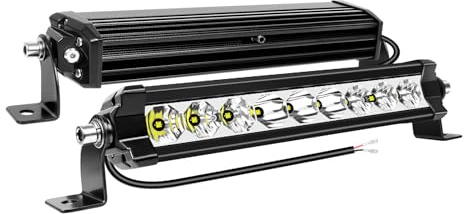 Willpower Led Lichtleiste Balken 12V 24V 11 30W für Auto Offroad KFZ | Lightbar Arbeitsscheinwerfer Scheinwerfer, 6000K Weiß, IP67 Wasserdicht, Beleuchtung für Traktor ATV Boot Quad Fahrzeuge
