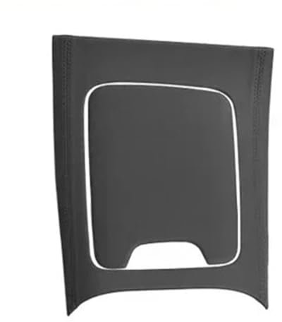 IUIOXCH ABS-Leder Braun Auto Mittelkonsole Panel Cover Trim Aufkleber Autozubehör Kompatibel for Mercedes Benz GLC X254 2023-2024(Black)