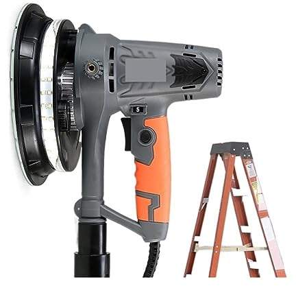Elektrische Trockenbau-Schleifmaschine, 1250 W, Wandpoliermaschine mit LED-Handwerkzeugen, Werkzeuge for Entfernen von Wand- und Bodenrückständen