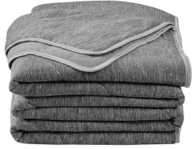 GC GAVENO CAVAILIA Luxury Cooling Quilt Single Bed - Soft& Breathable Bedspread Comforter Throw (130x170cm), Cool Blanket for Night Sweats,Warm & Lightweight Single Bed Throw for All Seasons,Charcoal