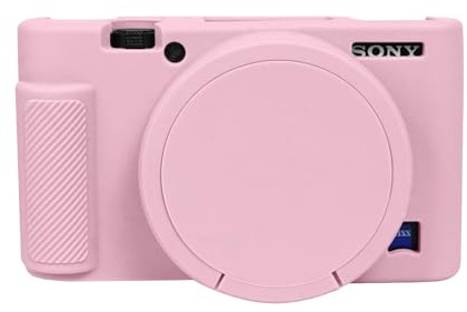 Easy Hood Schutzhülle für Sony RX100 VII/VI Kamera,Silikon Hülle,Rosa | Kameratasche mit Abnehmbarem Objektivdeckel,Kratzfest,Leicht,Weiche