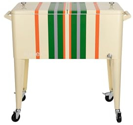 Zuiver Cooler Be Cool Kühlbox/Kühlwagen Garten Stripes Lemon