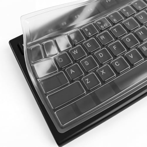 NYVOR Tastaturschutz 2 Stück Transparent wasserdichte Waschbar Ultradünn Rutschfestes Silikon Laptop Tastatur Abdeckungen Staubschutz, Universeller Desktop Computer Tastaturabdeckung Schutzhülle