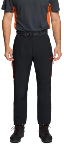 Trango, Pant. Largo LIMOUX (PC010307), Negro/Rojo, Talla XL