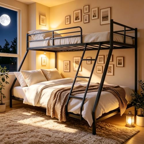 luckdect Lits Superposés en Métal-90/140 x 190 cm, pour Adulte et Adolescent, Garçon ou Fille