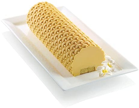 Silikomart MAGIC BUCHE Set for semi-Frozen, Silicone and Plastic, grau, 12 x 29.5 x 5 cm