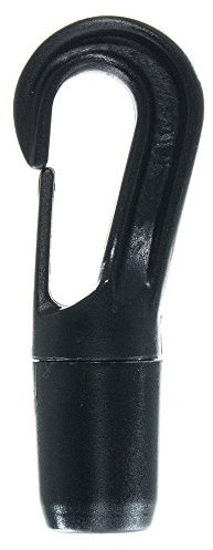 Paracord Planet schwarz Schock Bungee Cord Haken – für Verwendung mit Widerstand Bands, kleine Schock Schnur und mehr 100 Pack