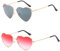 Vientiane Hippy Brille Herz Geformt Sonnenbrille, Rahmen Herzform Brille für Hippie Kostüm Zubehör
