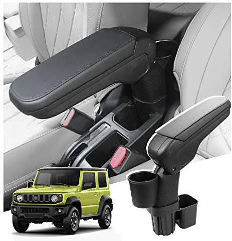 CDEFG Jimny JB64 JB74 Mittelkonsole Armlehnenbox Innenmodifikation Aufbewahrungsbox Armrest Box Auto Center Console Organizer Mit Getränkehalter Innenraum Zubehör