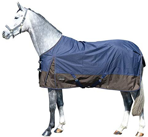EQuest Light Outdoordecke Turnout Kingston, 0 g/m² 600D in Navy/Mocca, Größe:M (135cm)