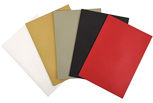 ewtshop® Perlglanzpapier, 100 Blatt Shimmer Paper, 125 g/m², Perlmuttpapier A4, 5 Farben