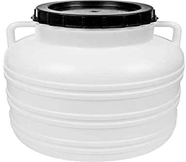BROWIN Fass 20 Liter 360130 | Kunststofffass, Lebensmittelfass, Tonne, Wasserfass, Futtertonne, Gepäcktonne, Camping (20 Liter)