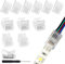 VIPMOON 12 Stück 5-polige 10mm LED Streifen Verbinder, 5 Polig LED Strip Schnellverbinder für 10 mm wasserdichte oder nicht RGBW 5050 Streifen, mit Schraubendreher
