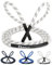 Cravallo® Springseil I 3 Meter Fatburner Speed Jumping Rope I Erwachsenen Profi Skipping Seil I Ideal zum Boxen, Ausdauer Sport, MMA, HIIT in Schwarz, Blau und Weiß (3.20 m, Weiß)