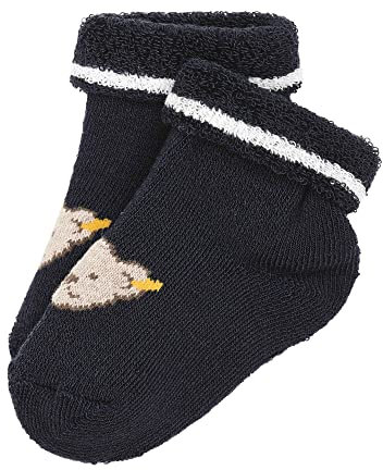 Steiff Unisex Baby kurz Socken GOTS, Navy, 14