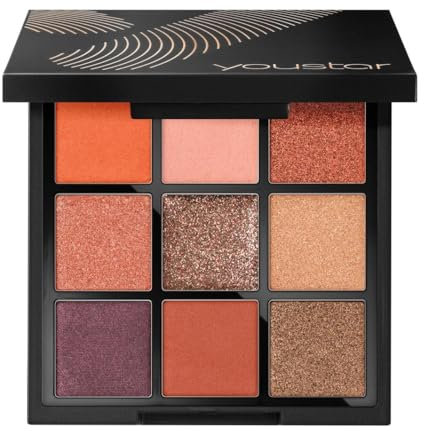 youstar BOHO GLAM Eyeshadow Palette 01 Hippie Chick | Hochpigmentierte, langanhaltende Lidschattenpalette mit matten und schimmernden Nuancen, langer Halt, klimaneutral, vegan