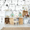 Wallepic Vlies Fototapete Tiere Natur Katzen Kätzchen Abstrakt 368 x 254 Moderne Tapete XXL Spiel Comic Schwarz-weiß Wohnzimmer Schlafzimmer Büro Flur Wandtapete Br.368xHö.254