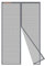 Risareyi Zanzariera Magnetica in Vetroresina 120x260cm, Grigio Rete Super Resistente Tenda Zanzariera Porta Finestra Anti Zanzare, per Balcone Soggiorno Camera da Letto, Chiusura Automatica