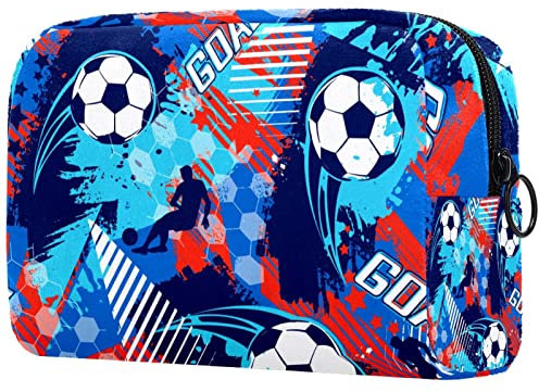 Trousse De Toilette De Voyage Ballon De Foot Organisateur Portable Professionnel Sac De Maquillage Cosmétique Organisateur Boîtes De Maquillage