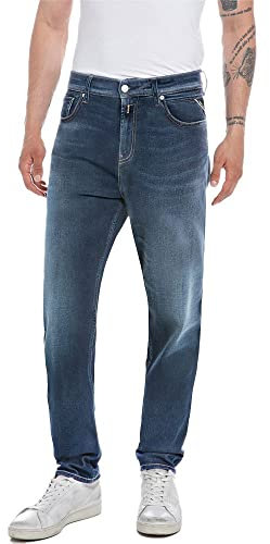 REPLAY Sandot Jeans, 007 Dark Blue, 28W x 32L para Hombre