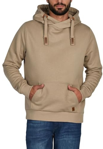 riverso Hoodie Herren Regular Fit RIVNiklas Kapuzenpullover Pullover | Cross-Over-Kragen Grau Braun Grün Rot Blau Schwarz Beige S M L XL XXL 3XL 4XL 5XL