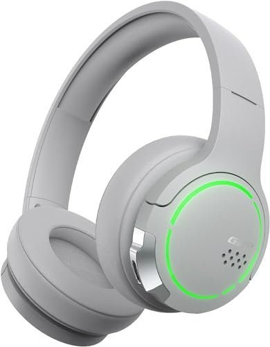 Edifier Hecate G2BT - Cuffie da Gioco a Bassa latenza, Bluetooth, Illuminazione RGB, Microfono Integrato, Colore: Grigio