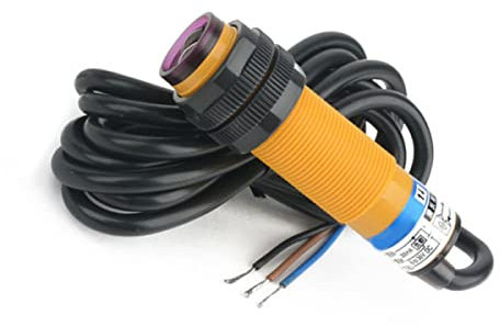 DAZZLEEX 12V 24V Interruptor de proximidad infrarrojo Ajustable Sensor de detección fotoeléctrica NPN SIN Contador de conexión, automatización Industrial-1