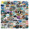 100 PCS Outdoor Camping Stickers Jagowa Camping Hiking Stickers Waterproof Decals for Laptop Water Bottles Skateboard DIY Craft