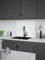 House Beautiful Iridescent White Glass Kitchen Splashback 900mm x 750mm - Self Adhesive Easy Install Cooker Back Panel