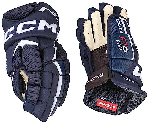 CCM Jetspeed FT6 Pro Handschuhe Senior, Größe:15 Zoll, Farbe:Navy/Weiss